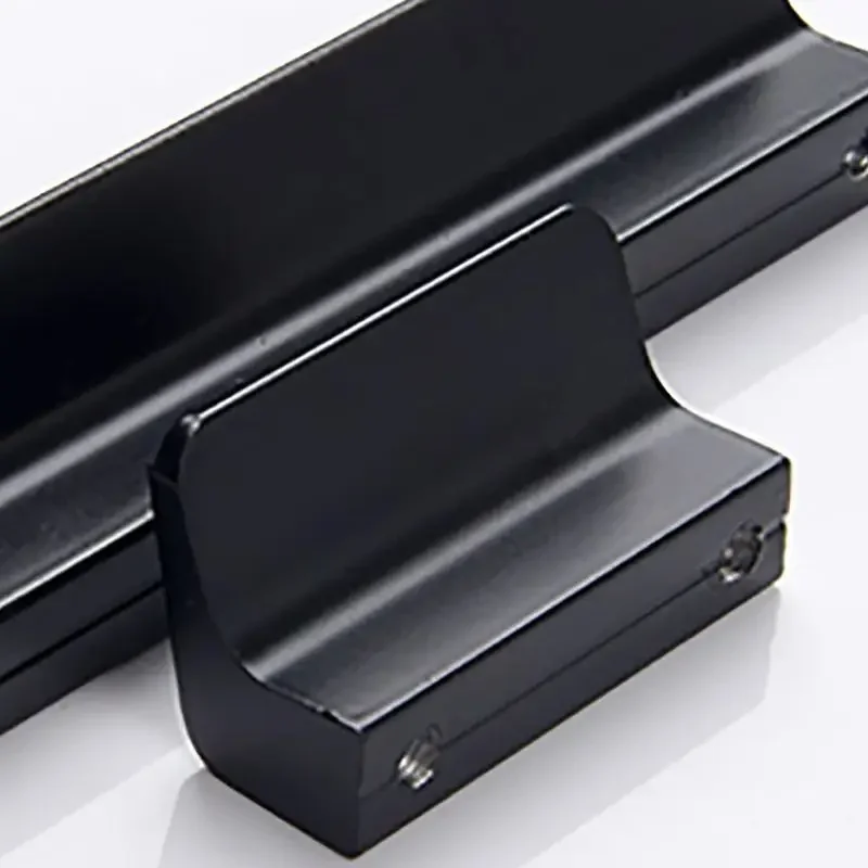 Schrankschubladengriffe aus Aluminiumlegierung, schwarze Tür, Möbelgriff und Knauf, Hardware-Zubehör, Überzug, moderne Griffe, Heimdekoration