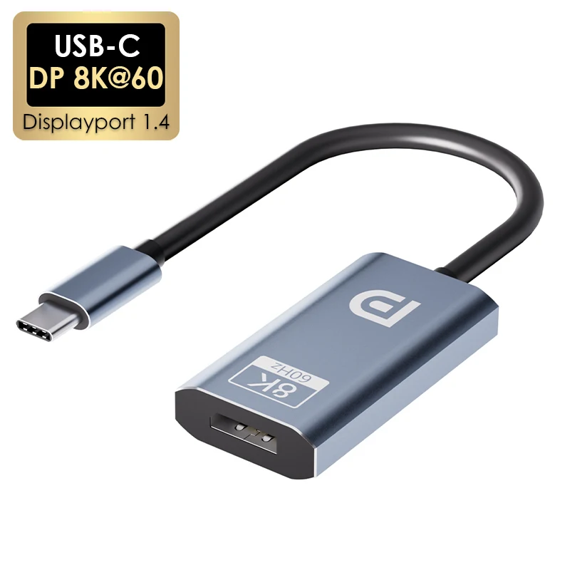 

NEW USB Type C To DP 8K@60 Displayport Converter Cable Adapter USB-C DP1.4 Display Port Dynamic HDR 4K/144Hz for Macbook Display