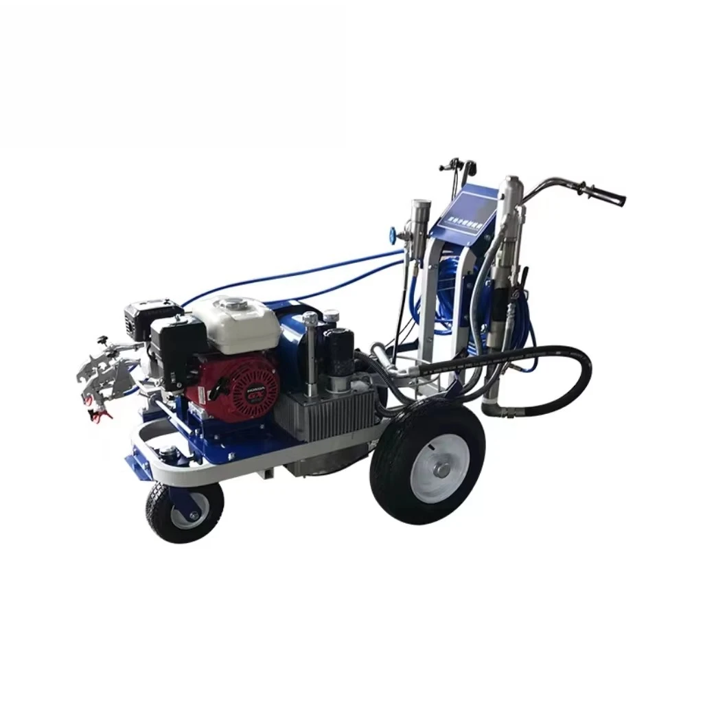 Road Traffic Line Cold Paint Spray Marking Machine High Efficiency Parking Lot Painting Line Striping Machine
