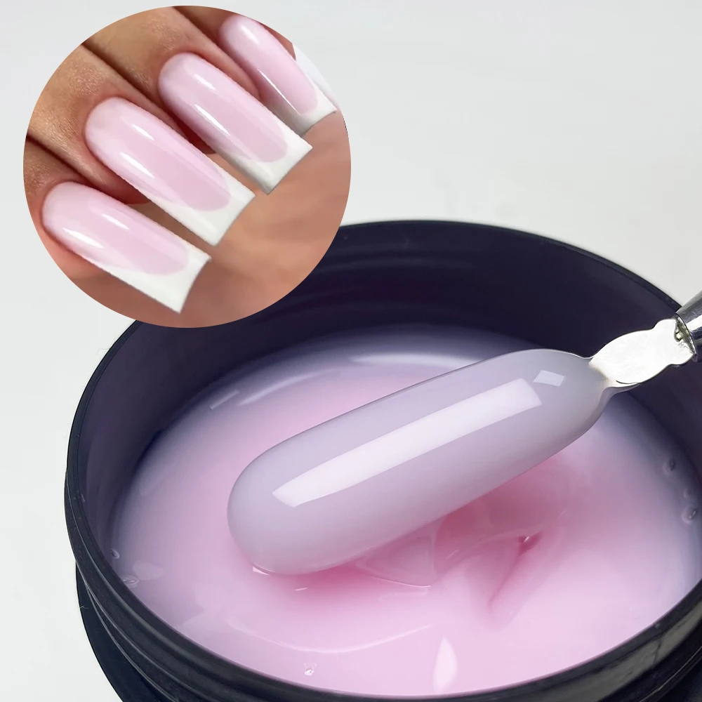 Jillnails 100g Glitter Shimmer Melkachtige Harde Gel Builder Nagel voor Nagels Extensions Koningsblauw Roze UV LED Camouflage Zelfnivellerende