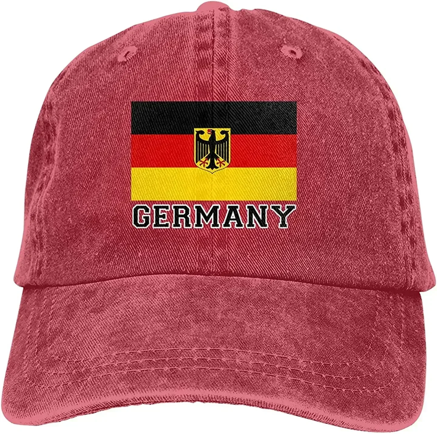 العلم الألماني للجنسين أزياء قبعة رعاة البقر القطن قبعة بيسبول قابل للتعديل