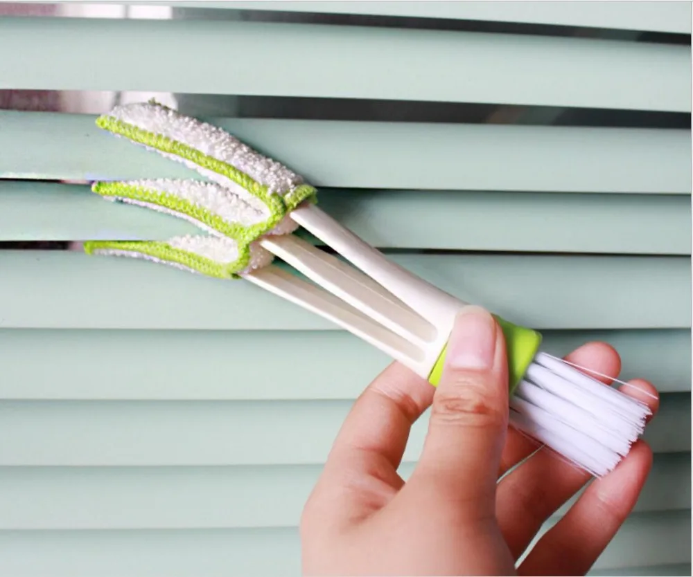 2In1 Green Car Cleaner Brush Vent Blinds for fiat 2007 2001 2003 1500 Chevolet PUNTO 2000 panda 2003 - view 6