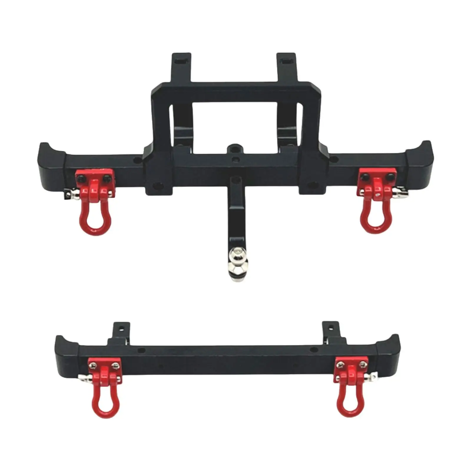 

2 Pieces 1:12 Aluminum Alloy RC Front Rear Bumper Easy to Install Accessory for MN82 LC79 1:12 RC Crawler Cars Modification