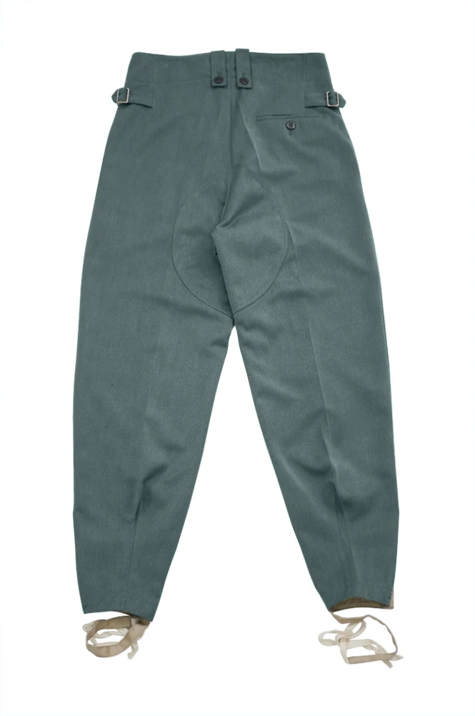 GUDD-010 WWII Deutsche Elite M43 Feldgraue Gabardine-Hose Keilhosen