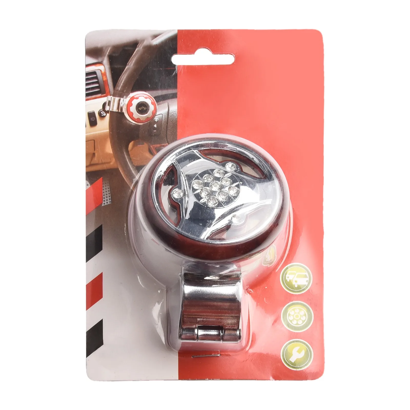 

For Steering Wheel Booster Steer Wheel Booster Assister Car Driving Safety Electroplating Flexible Aid Anti Slip Rotation