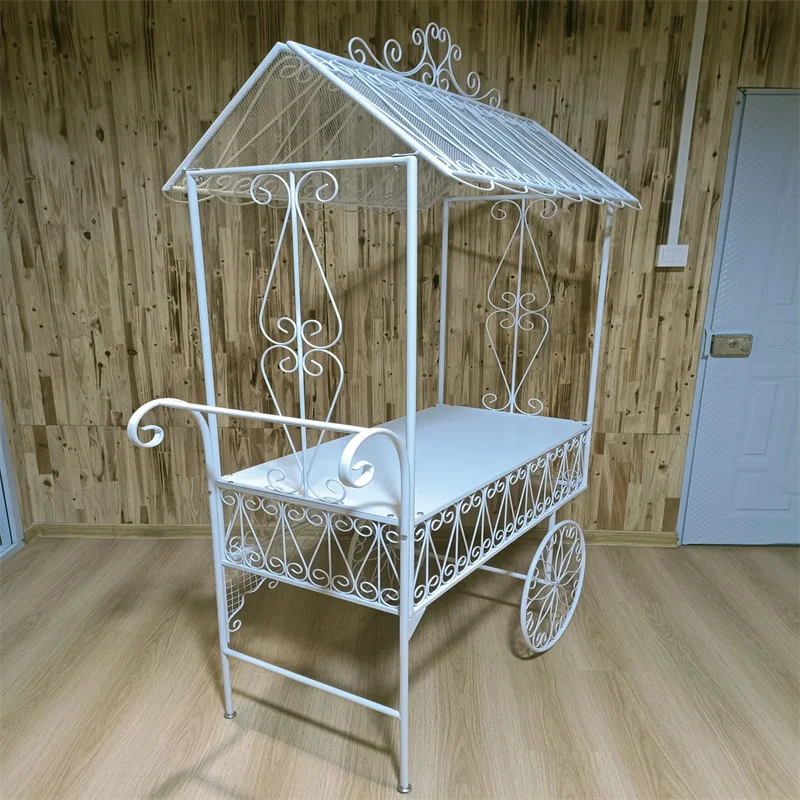 Wedding Corrugated Candy Pop Champagne Cake Decoration Display Stand Cart Rack For Flowers Or Candy