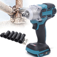 18V 520Nm Cordless Impact Driver Brushless High Torque Wrench W Hook Set Ratchet Screwdriver Compatible For Makita