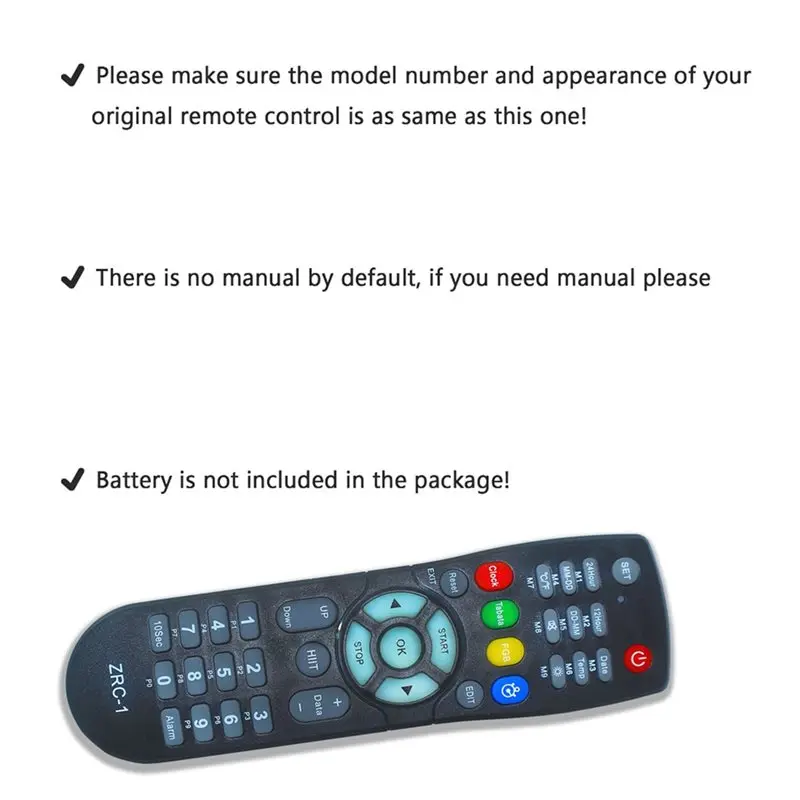 AB34-ZRC-1 Remote Control Timer ZRC1 Controller- Easy Operation, ZRC-1, Time Setting Function For Clocks