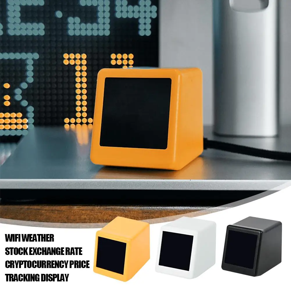 Wifi Weather Clock Stock Exchange Rate Cryptocurrency Clock Tracking Display Electronic Price T7v9