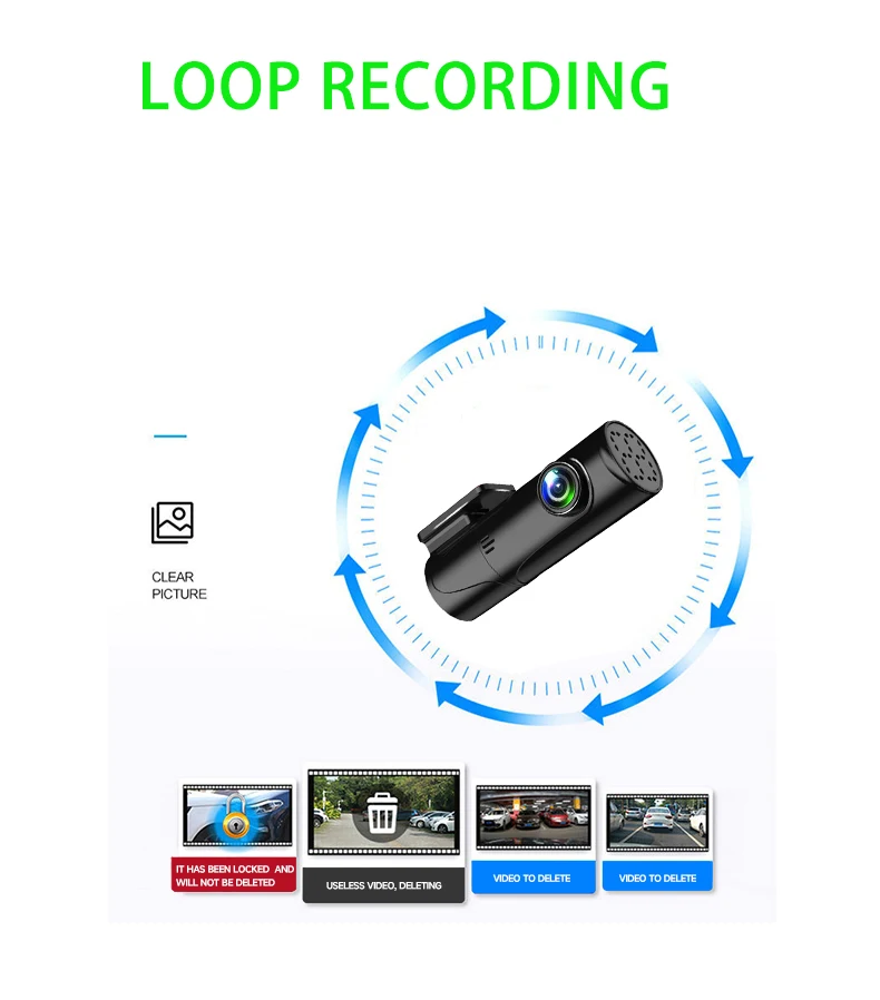 C906 WIFI Rijden Recorder Ultra High Definition 1080P Loop Recording High Definition Evenement Data Recorder Parkeertoeving