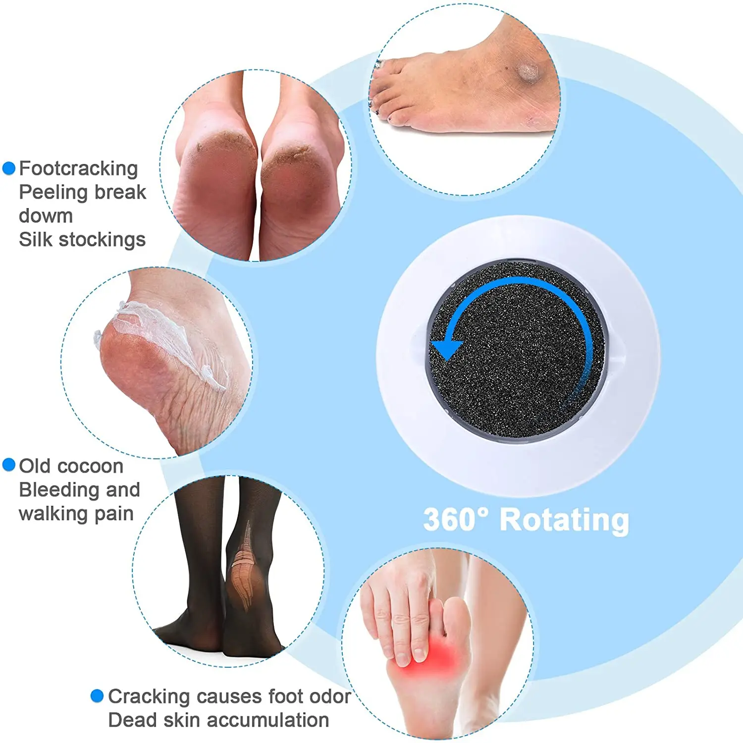 10-20 Pieces Regular Coarse Replacement for Portable Electric Foot Grinder Foot File Callus Remover Electric Callus Remover Hard