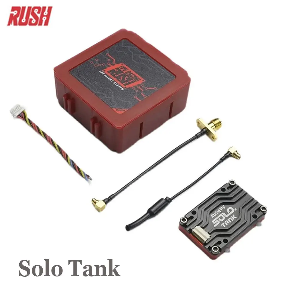 RUSH Solo Tank 5.8G VTX ビデオトランスミッター CNC シェル 1.6W ハイパワー内蔵マイク放熱構造 RC FPV 用