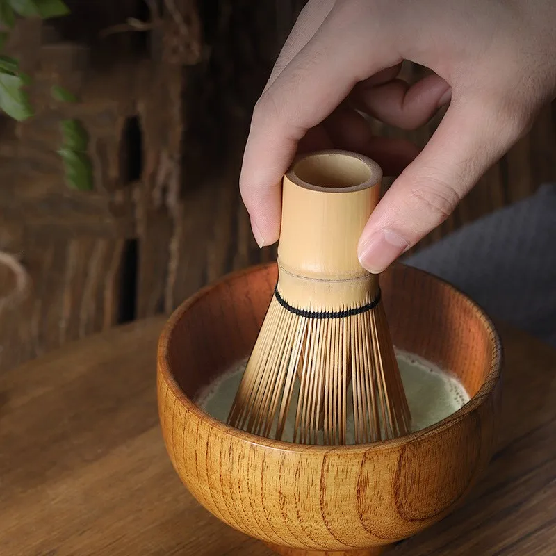 

Japanese Matcha Tea Set Bamboo Whisk Scoop and Spoon for Ceremonial Grade Green Tea Preparation