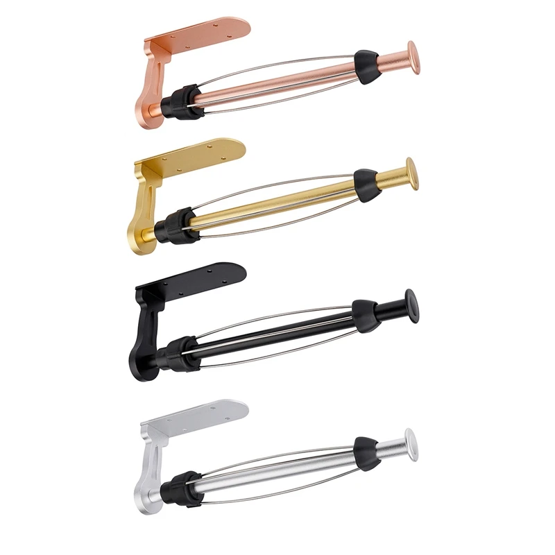 

ABUL-Paper Towel Holder, Easy Tear Wall Mount Under Cabinet , Aluminum Alloy Paper Roll Holder Adhesive Or Screw