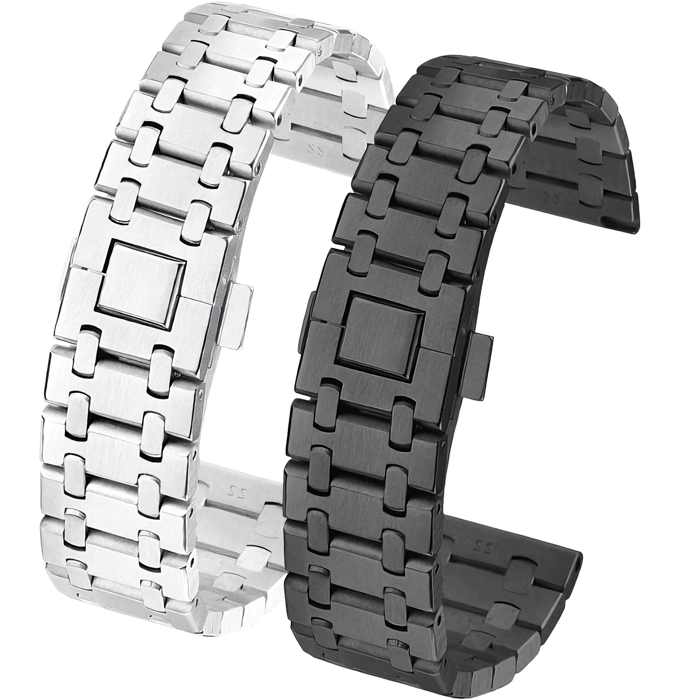 Super Błyszczący Pasek ze Stali Nierdzewnej do Huawei Watch GT6/5/4/3/2/1 Metalowy Pasek do Zegarka Styl Royal Oak AP Męski 22mm GT6/5 pro Watch 5