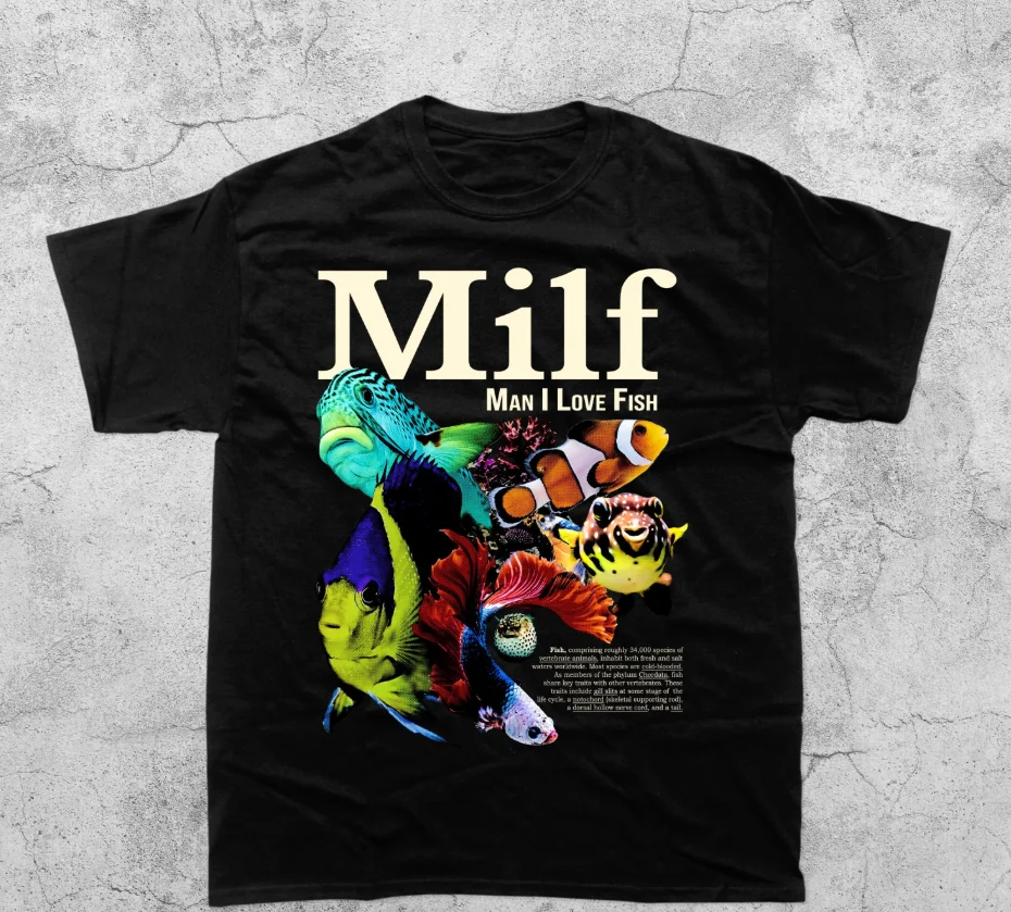 Aquarium Fish Meme - Man I Love Fish Vintage T-Shirt