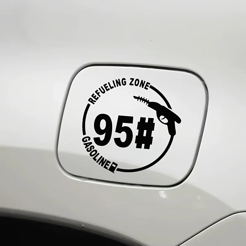 Cool Gas Tank Cover Sticker Vinyl Decal Waterproof Anti Scratch Matte Finish Car Fuel Cap Decoration Accessories