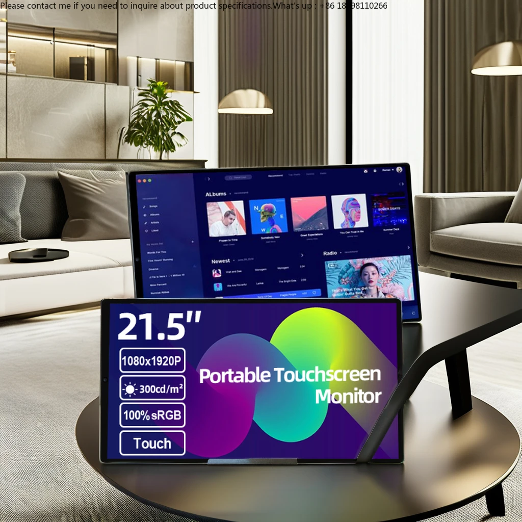 

Портативный монитор Costom 21.5" 1080P с подвижным смарт-экраном, 4 ГБ ОЗУ + 64 ГБ ПЗУ, Android 12, планшет для рисования, ультратонкий, 60 Гц IPS