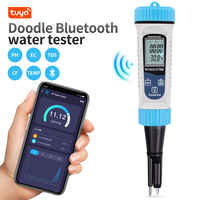 Tuya Bluetooth 5 in 1 EC TDS CF Temp PH Meter Online Water Quality Tester APP Intelligent Control for Drinking Water Aquarium