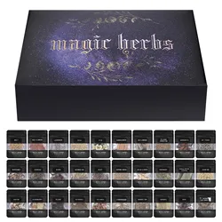 30 Dried Herb Witchcraft Herbs Kit Witchcraft Supplies Crystal Spoon Herb Kit For Wiccan Rituals Magical Spells