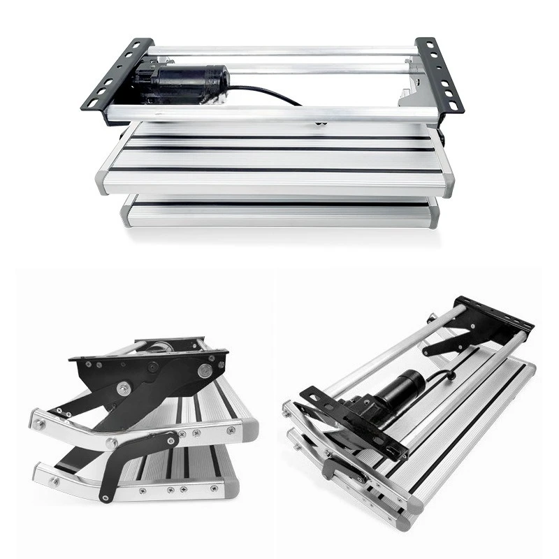 RV خطوة كهربائية مزدوجة الطبقة 12 فولت مقطورة كهربائية قابلة للطي خطوة تلسكوبية RV #4