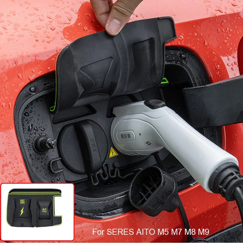 

New Energy Car Charging Port Waterproof Protector Cover Gun Rain Cover Auto Accessory For SERES AITO M5 M7 M8 M9 2024-2026