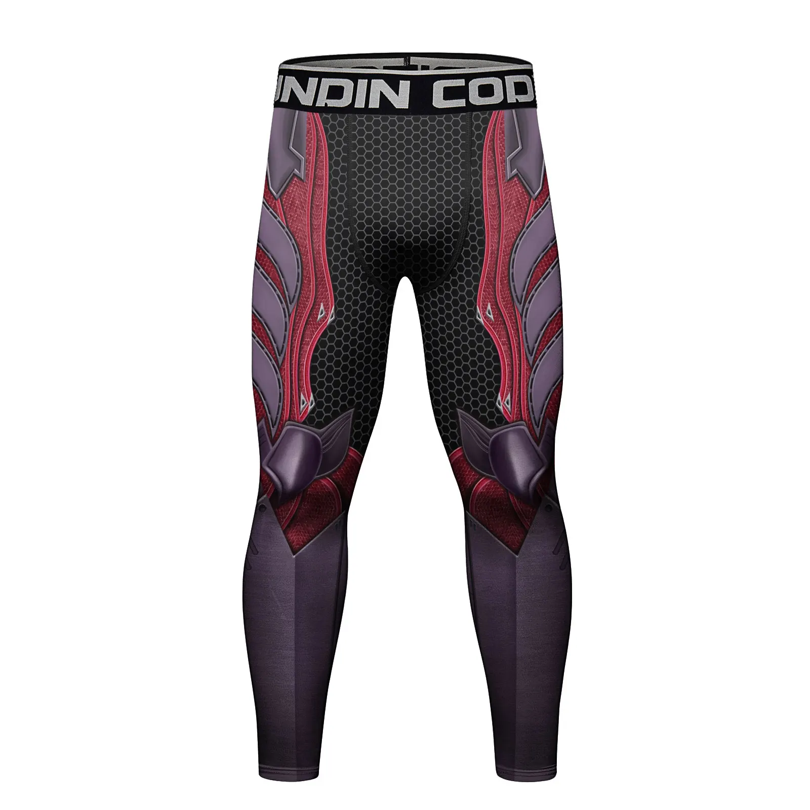 

Men's Compression Elastic Tight Leggings Breathable Comfortable Pants Sport Fitness Running Training Printing Pants（22257）