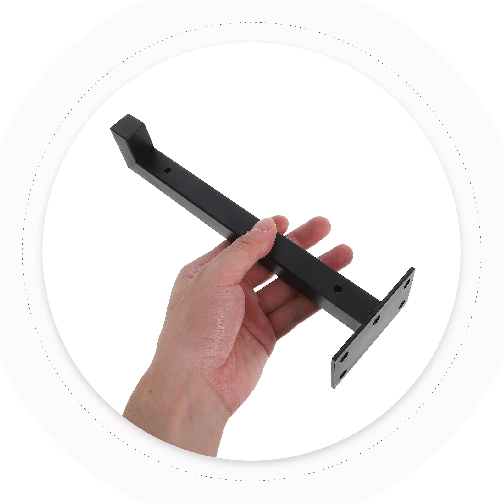 

1Set Fixed Bracket L-Shaped Metal Shelf Support Heavy Duty Triangular Right Angle Shelf Hardware Wall Hanging for Home Office