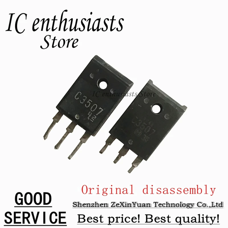 10ชิ้น C3507 2SC3507 5A 1000V TO-3P ถอดชิ้นส่วนเดิม