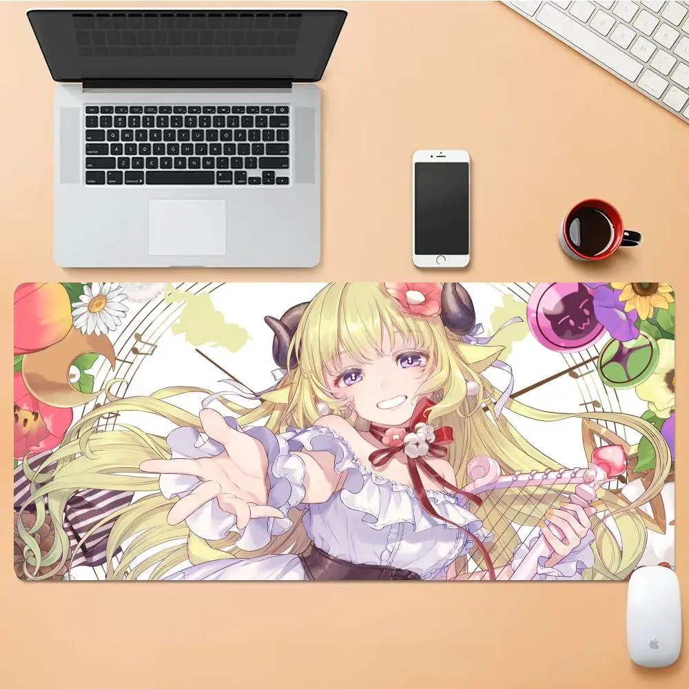 Tsunomaki Watame Mouse Pad Desk Mouse Pad HD Desk Pad Extended Gaming Keyboard Mat Large XXL Gamer Mouse Pad 90x40