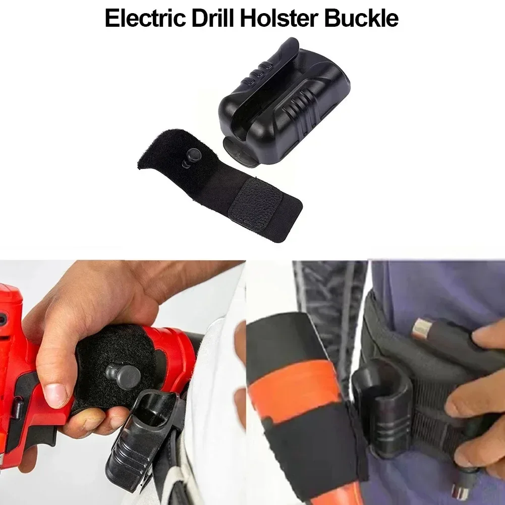 

Portable Cordless Power Drill Holster Outdoor Drill Clip Multi-functional Belt Drill Clip with Tool Grip for Wrench Hammer Screw