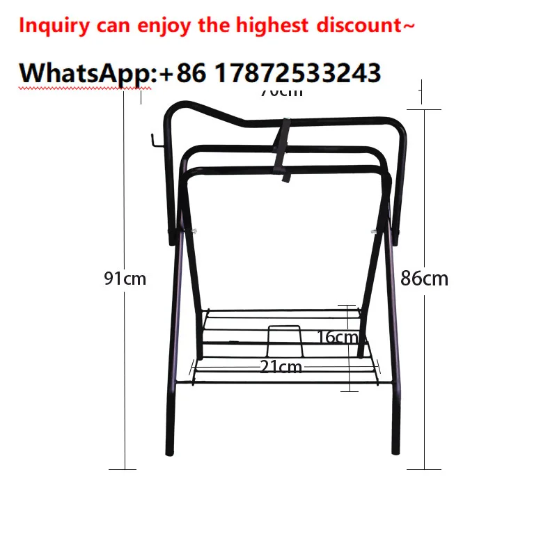 Suitable for folding saddle racks for equestrian supplies