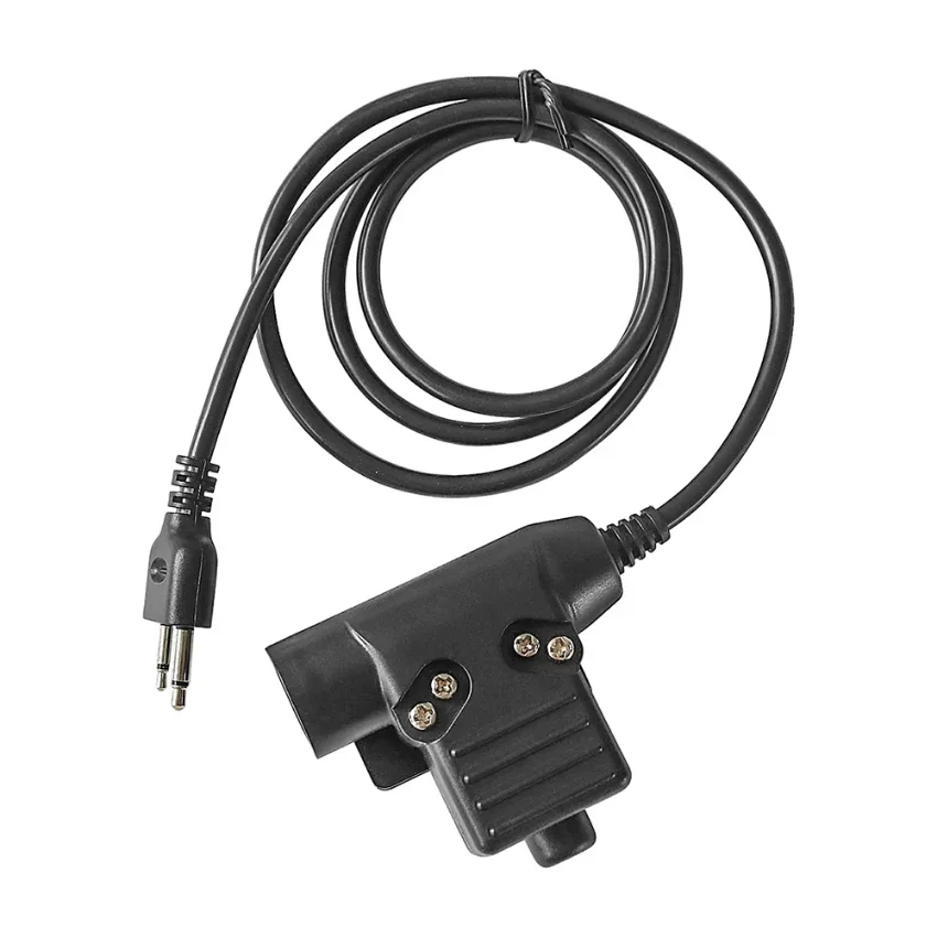 Headphone adapter 2 pin U94 PTT midland plug is suitable for Talkabout hunting noise reduction headphone accessories