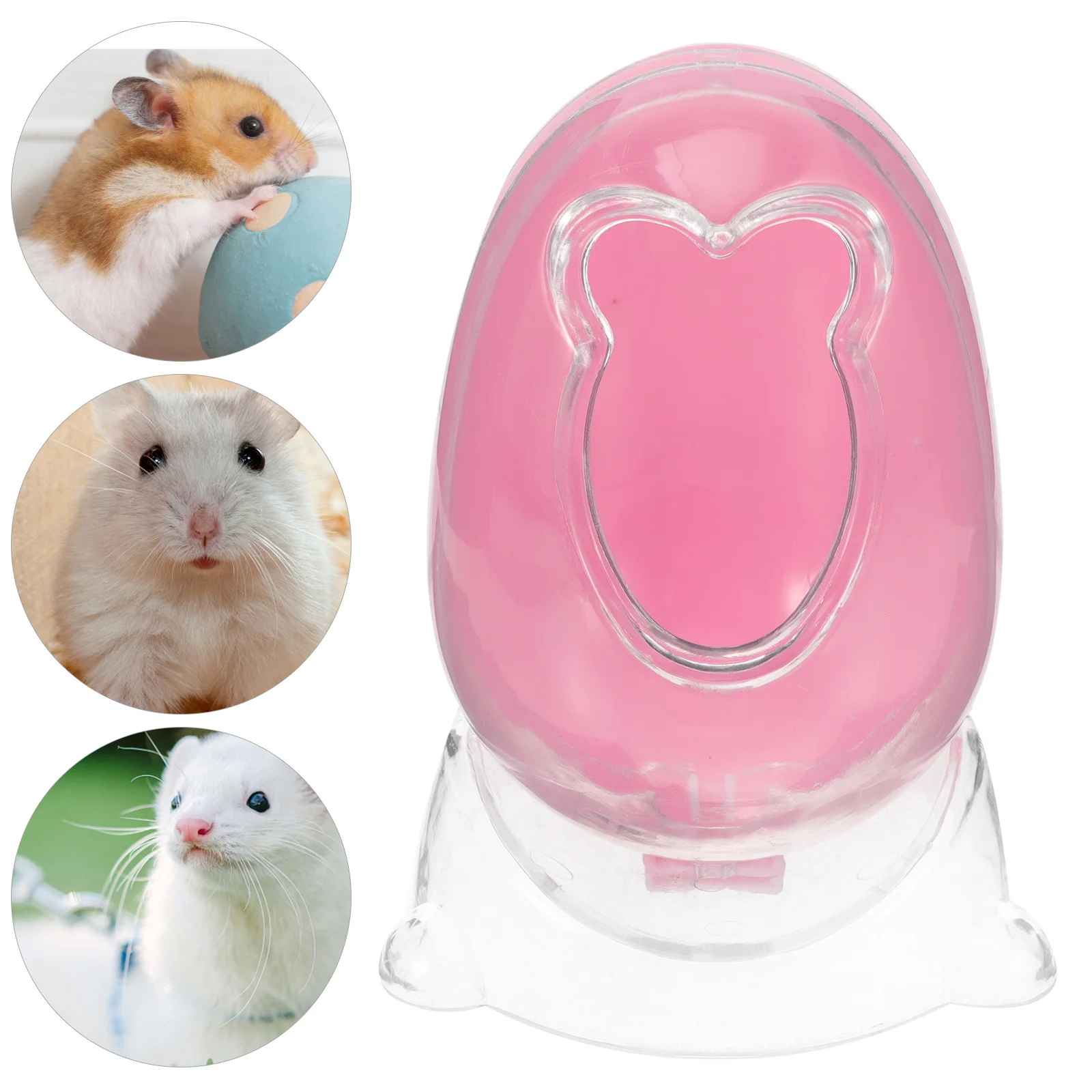 

Hamster Sand Bath Container Small Pet Toilet Sauna Washroom Durable Plastic Bathroom Fun Exercise Cage Accessory