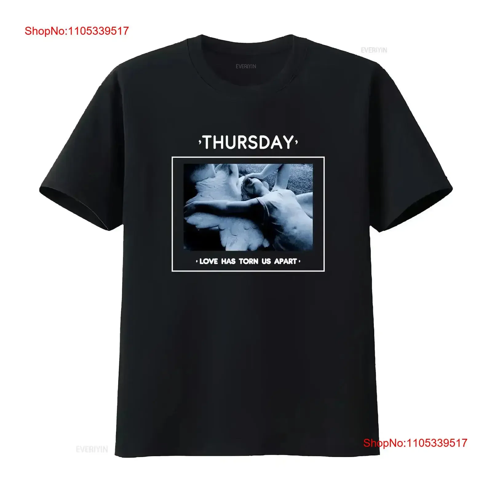 Thursday band T Shirt Love has torn us apart unisex TE6386 vintage Washed designer clothes graphic Slightly Breathable Casual