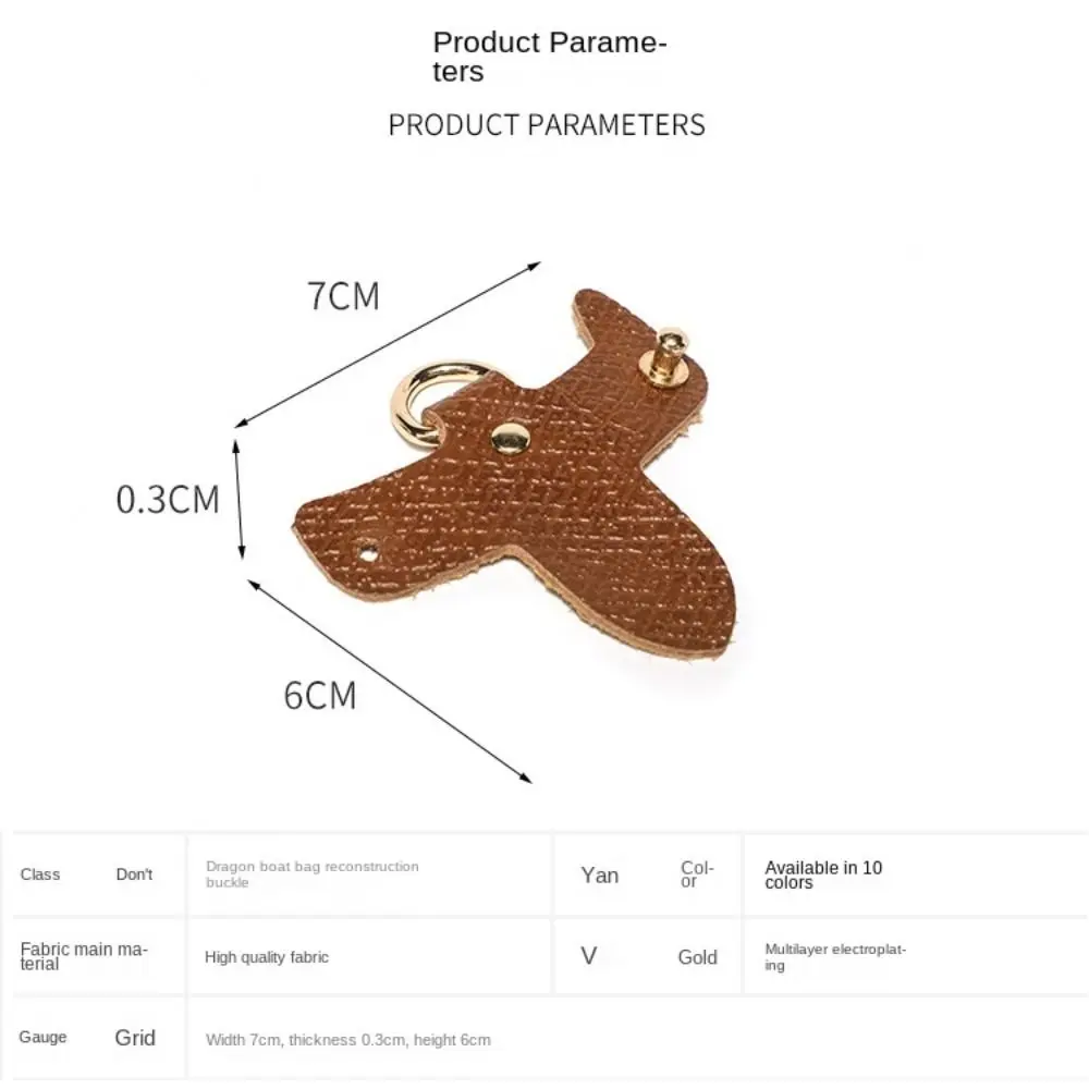 Alça De Ombro De Substituição De Couro Genuíno, Conversão De Fivela Pendurar Fivela Para Longchamp, Sem Soco