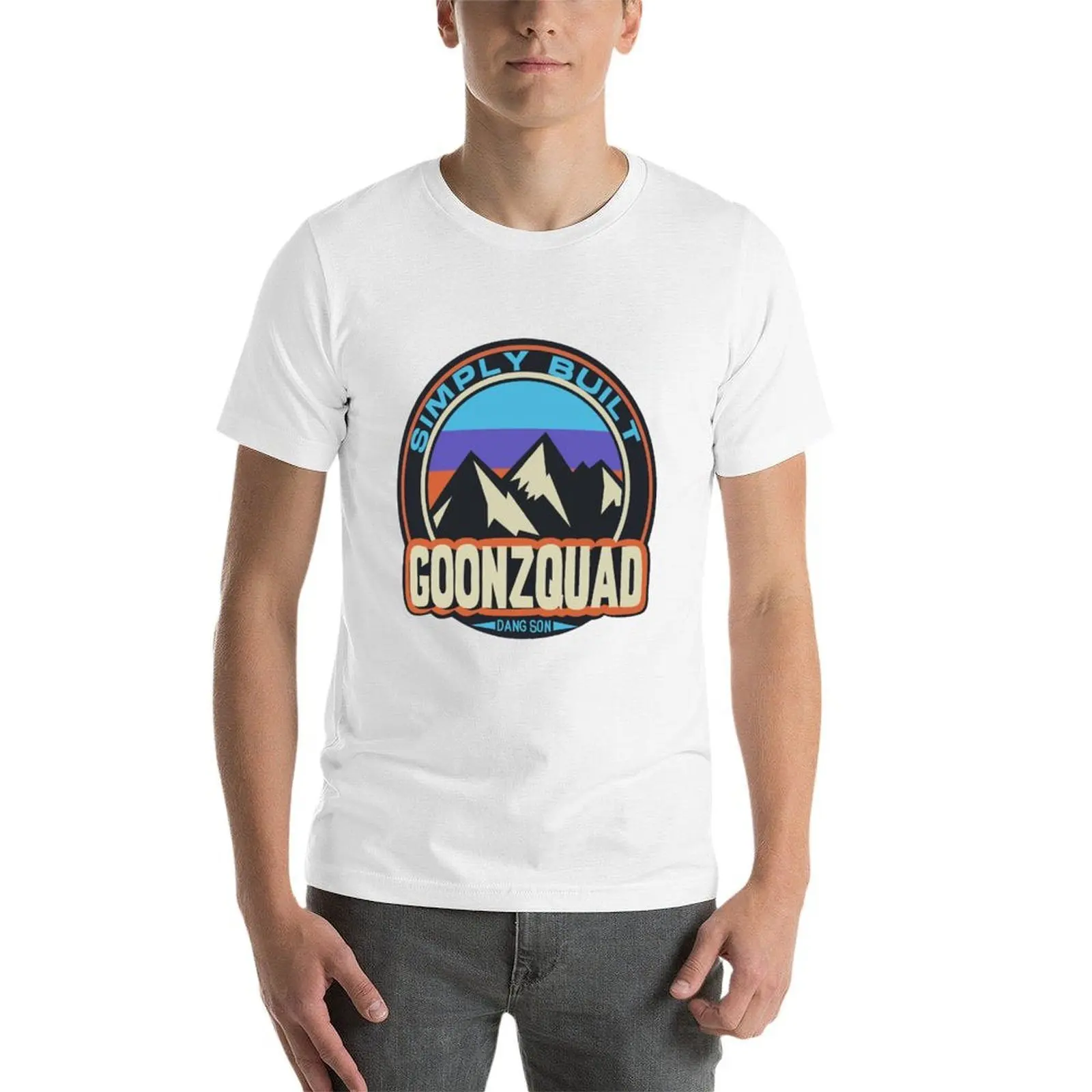 قمصان رجل رجل مضحك قمصان قطنية تي شيرت ببساطة تي شيرت القطن المدمج goonzquad حزمة رجل