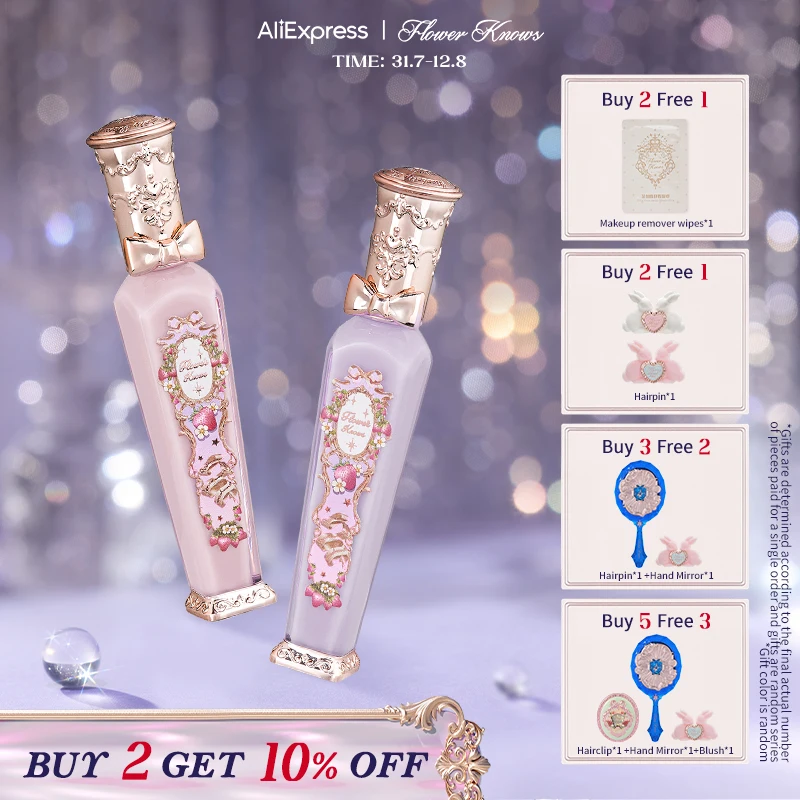 Flower Knows Strawberry Rococo Series Glowy Lipgloss