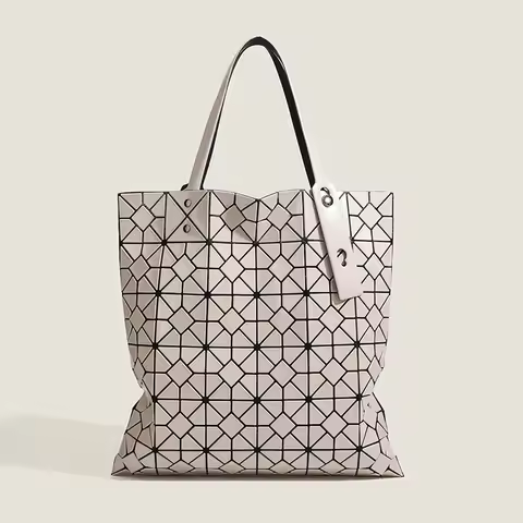 New Niche Geometric Diamond Tote Bag, Versatile Six-grid Large-capacity Commuter Portable Shoulder Armpit Bag, Luxury Bags