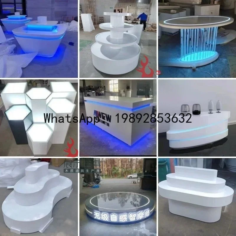 

H5.14 nakajima display stand company showroom illuminated round lacquered display cabinet