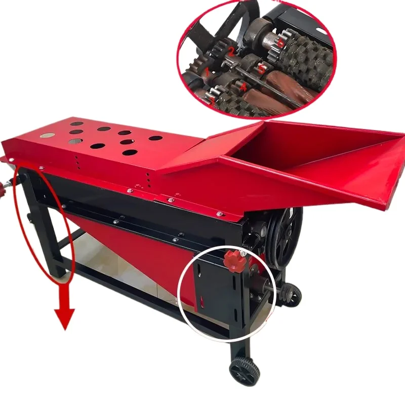 Corn cob peeling machine household corn husk threshing artifact