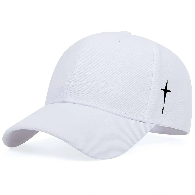 Gorras de béisbol con bordado cruzado Simple Unisex, sombrero informal ajustable para exteriores, gorra con protección solar, gorra deportiva de Golf para primavera y otoño