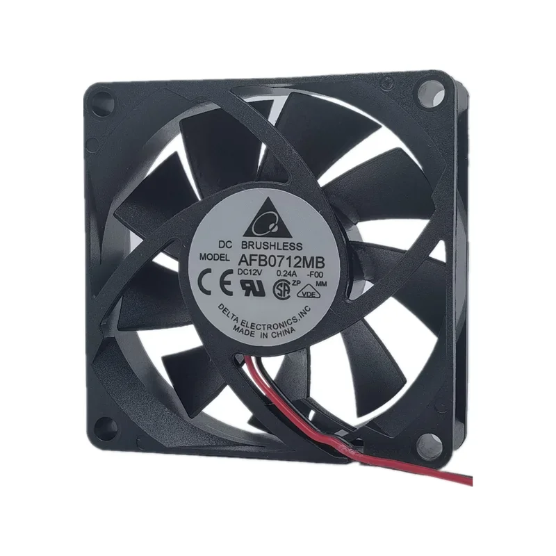 Novo Delta AFB0712MB Ventilador CPU, DC 12V, 0.24A, 7015,7 cm, 70x70x15mm