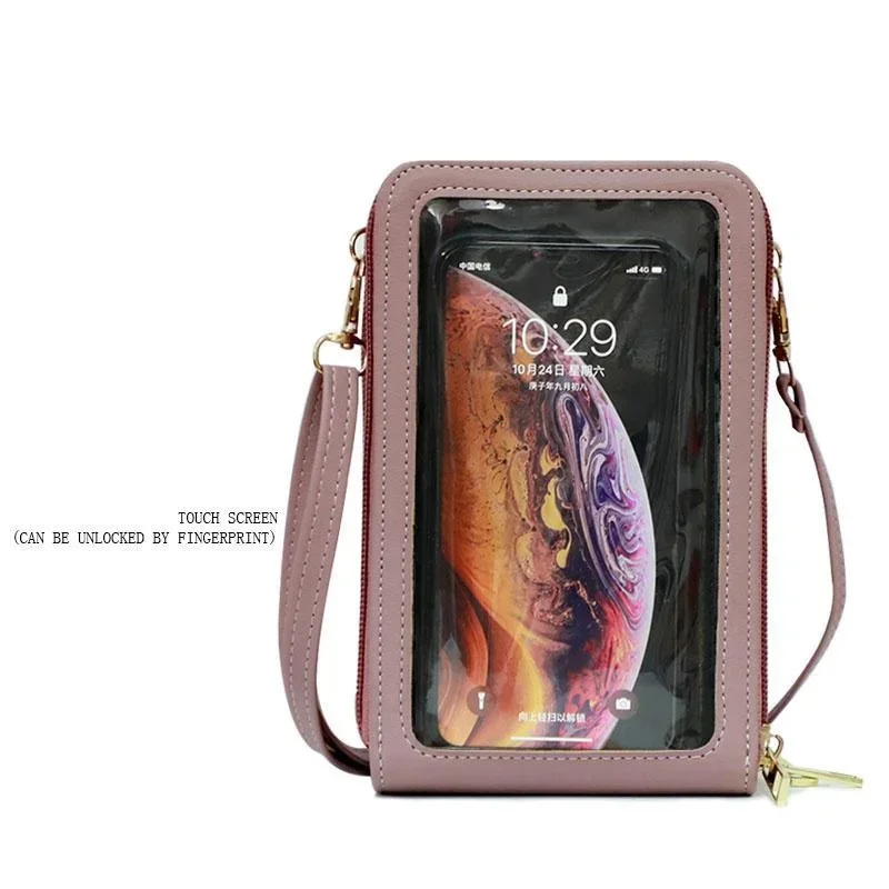 Cross body Handy Geldbörse Umhängetaschen Frauen multifunktion ale Touchscreen-Tasche RFID Blocking Card Brieftasche weibliche Umhängetasche – Detail 2