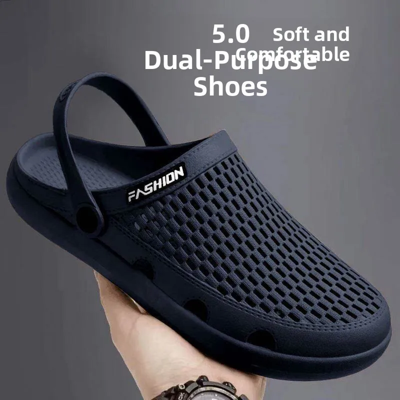 

Men's Clog oes Outdoor Water-Resistant Anti-Slip Beach Sandals Thi Bot Immersion Cool oes Slip-On EVA Fooed PVC Sole