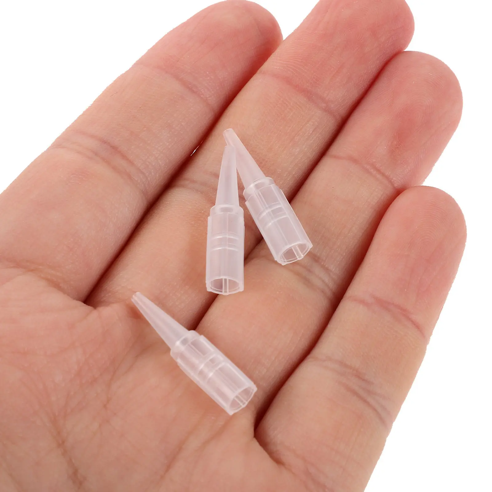 

500Pcs Cartridge Covers Clear Plastic Replacement Tip Protectors for Eyebrow Tattoo Machine Needle Caps Leakproof