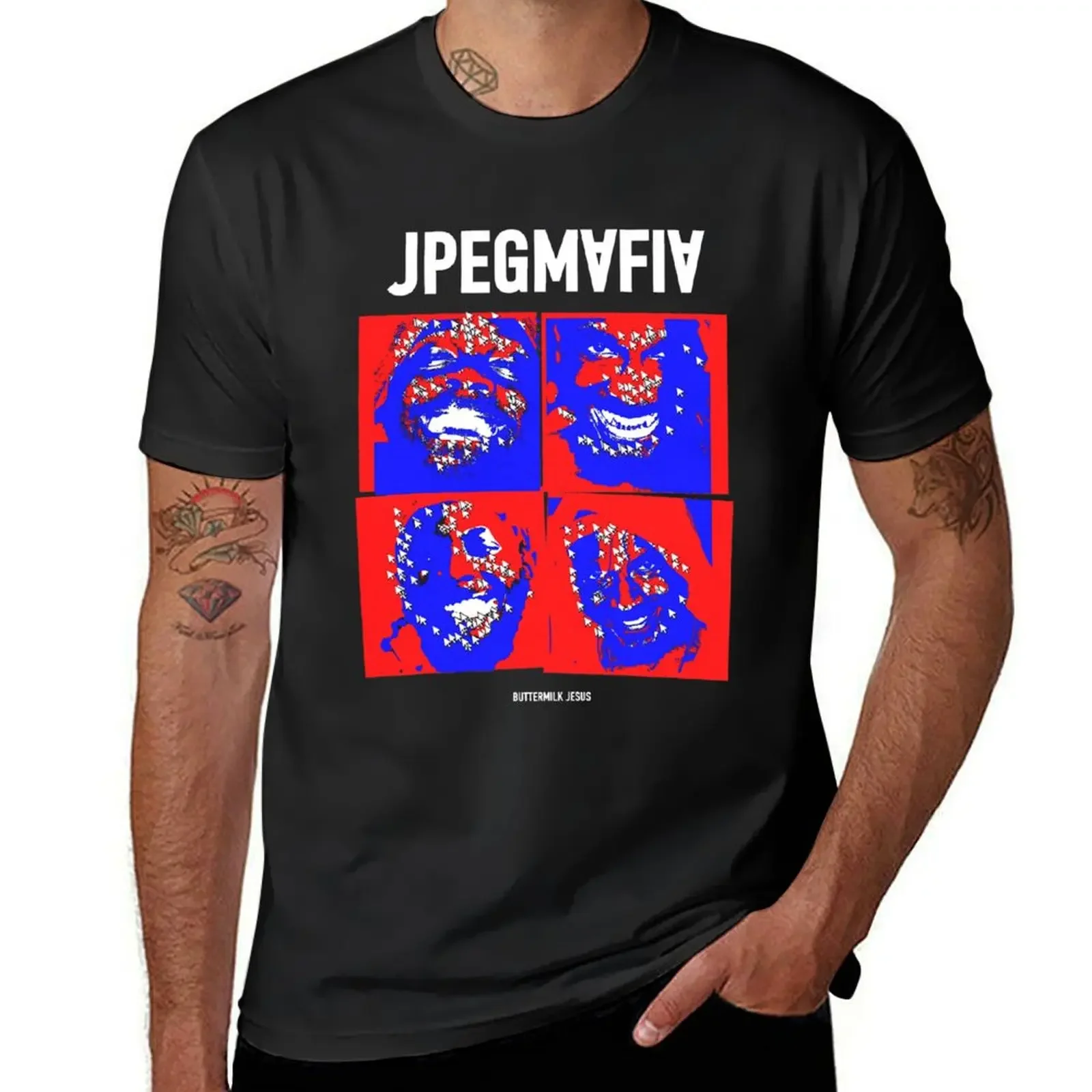 JPEGMAFIA T-Shirt oversizeds sublime men t shirt 2024 round neckc cotton for men clothes fashion heavyweight new arrival funny