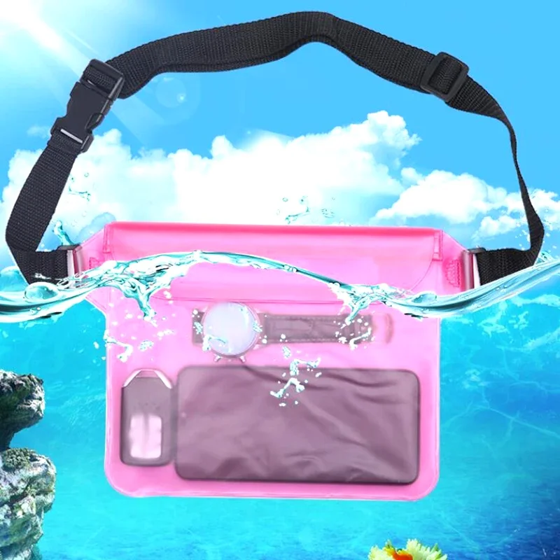 Waterproof Swimming Bag Sealing Drift Diving Waist Pack Skiing Underwater Phone Case Cover Dry Shoulder Bag For Beach Boat Sport