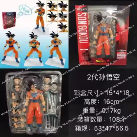 Sh Figuarts Shf Son Goku 1.0 Action Figures Anime Model Toys Figura Pvc Gifts Black Hair