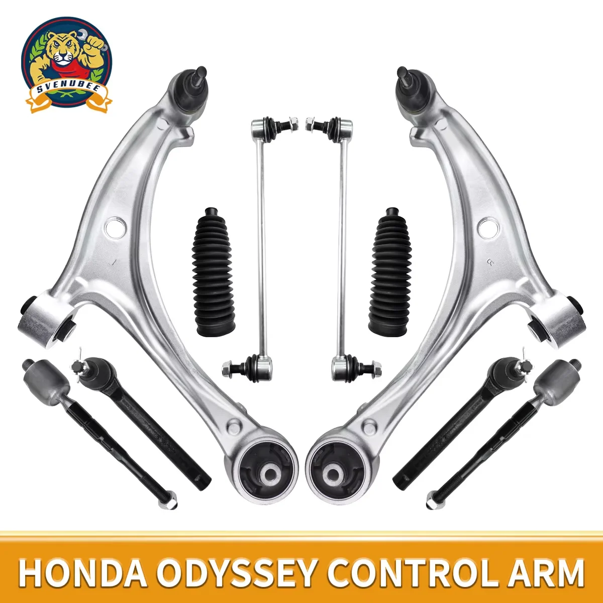 

Svenubee 10pcs Front Lower Control Arms Sway Bar End Link Tie Rod Boots Sets for Honda Odyssey 2005 2006 2007 2008 -2010